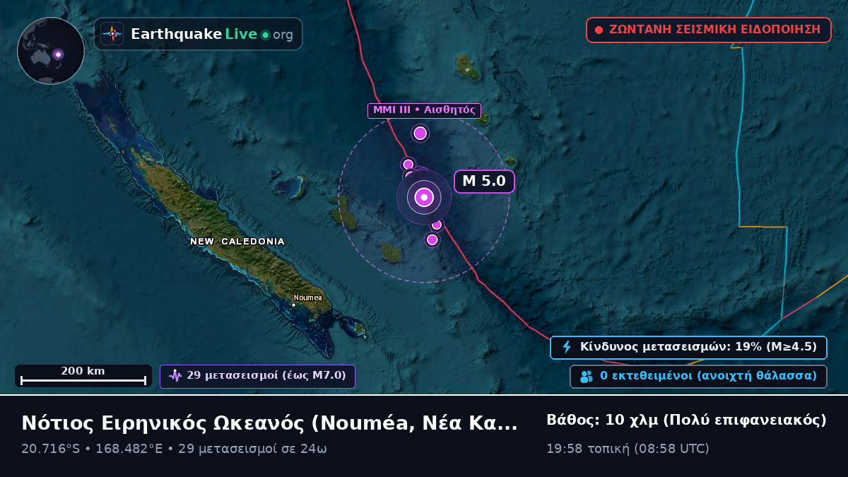 Νότιος Ειρηνικός Ωκεανός (Νέα Καληδονία)