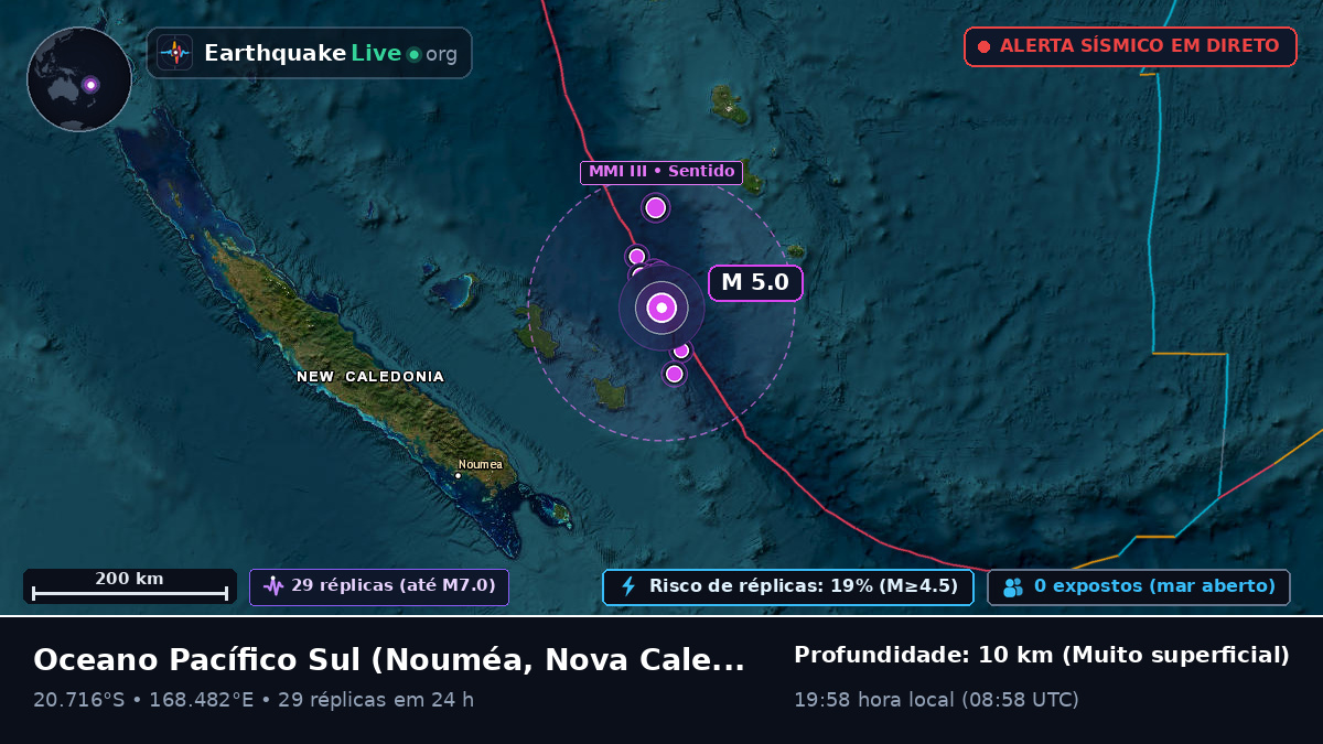 Oceano Pacífico Sul (Nova Caledónia)