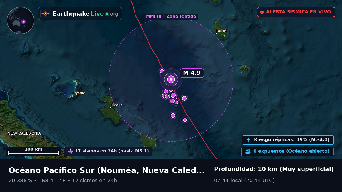 Océano Pacífico Sur (Nueva Caledonia)