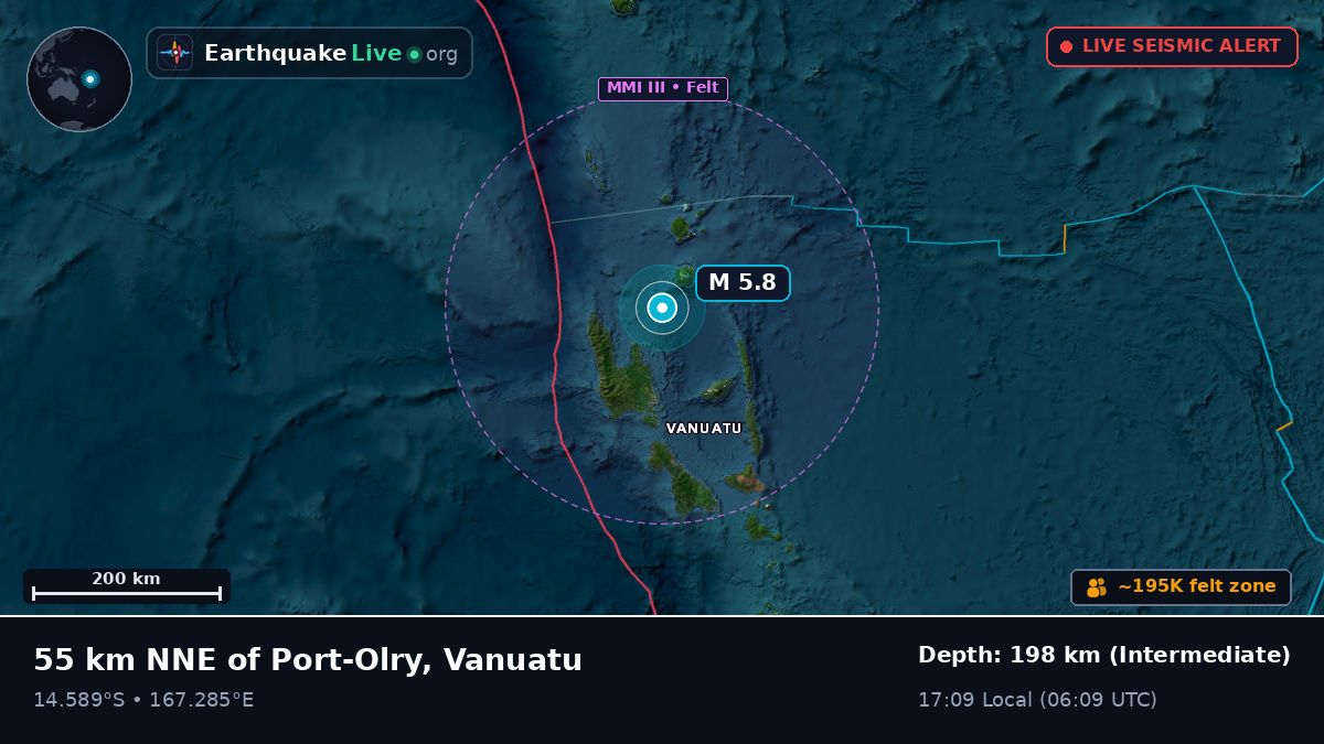 Off the coast of Luganville, Vanuatu