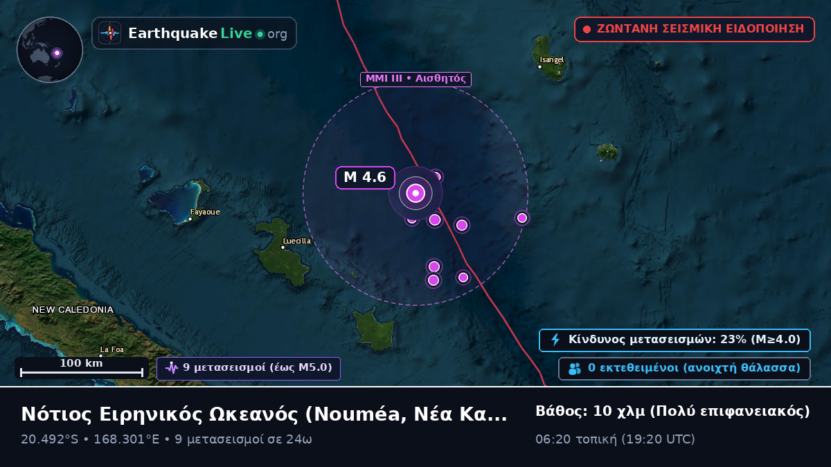 Νότιος Ειρηνικός Ωκεανός (Νέα Καληδονία)