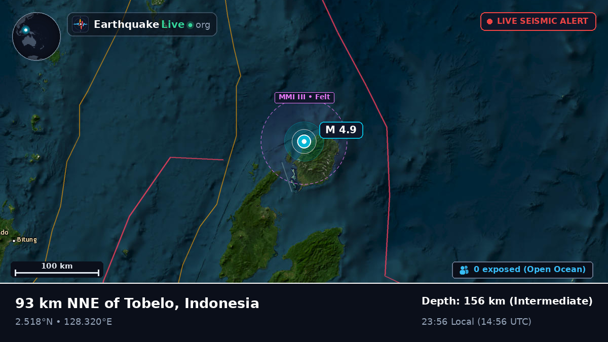 Off the coast of Ternate, Indonesia