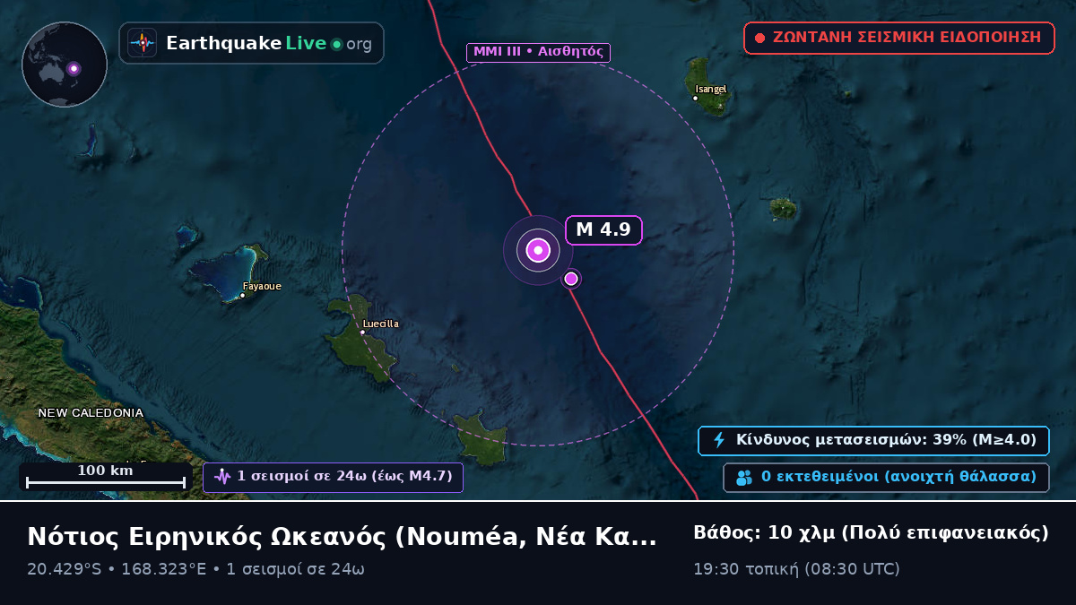 Νότιος Ειρηνικός Ωκεανός (Νέα Καληδονία)
