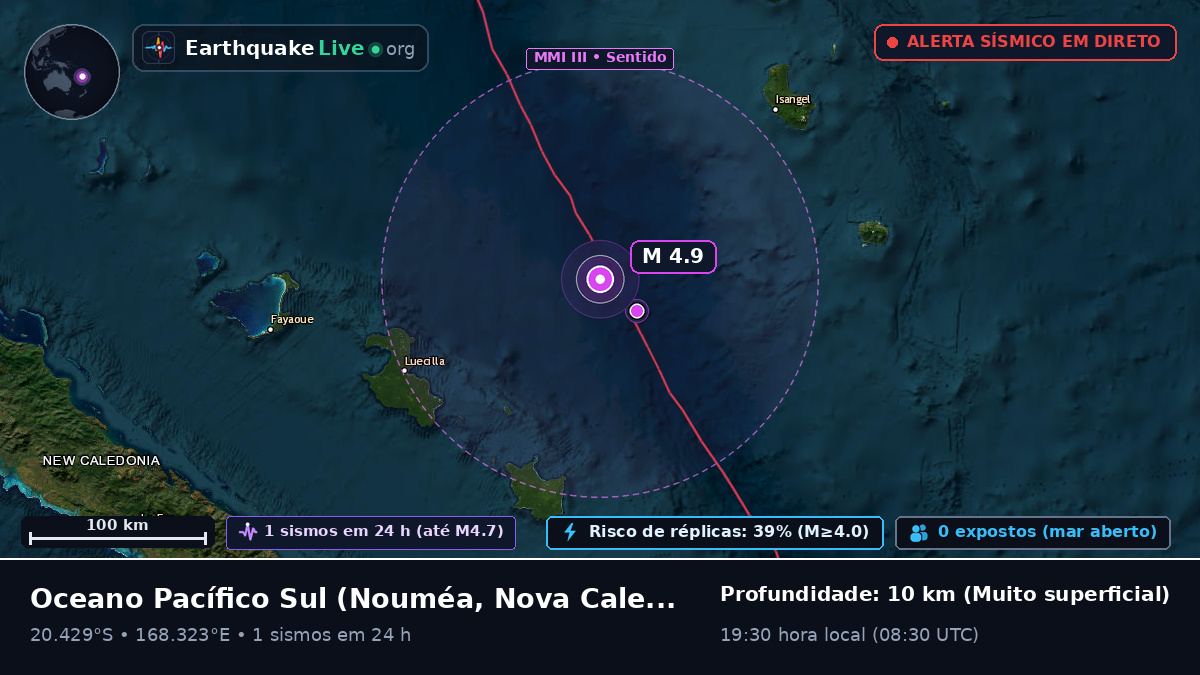 Oceano Pacífico Sul (Nova Caledónia)