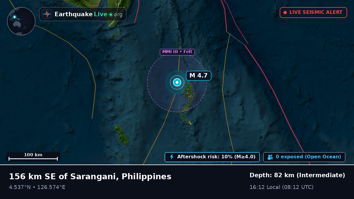 Off the coast of General Santos, Philippines