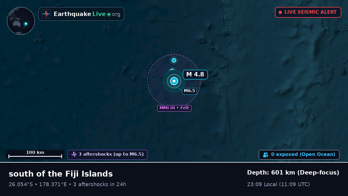 South Pacific Ocean (Kermadec Islands)