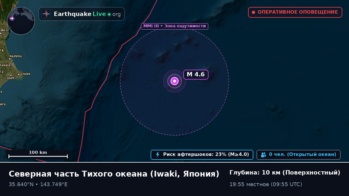 Северная часть Тихого океана (Япония)