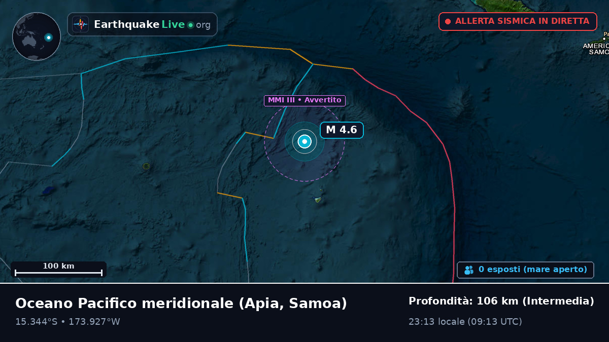Oceano Pacifico meridionale (Samoa)