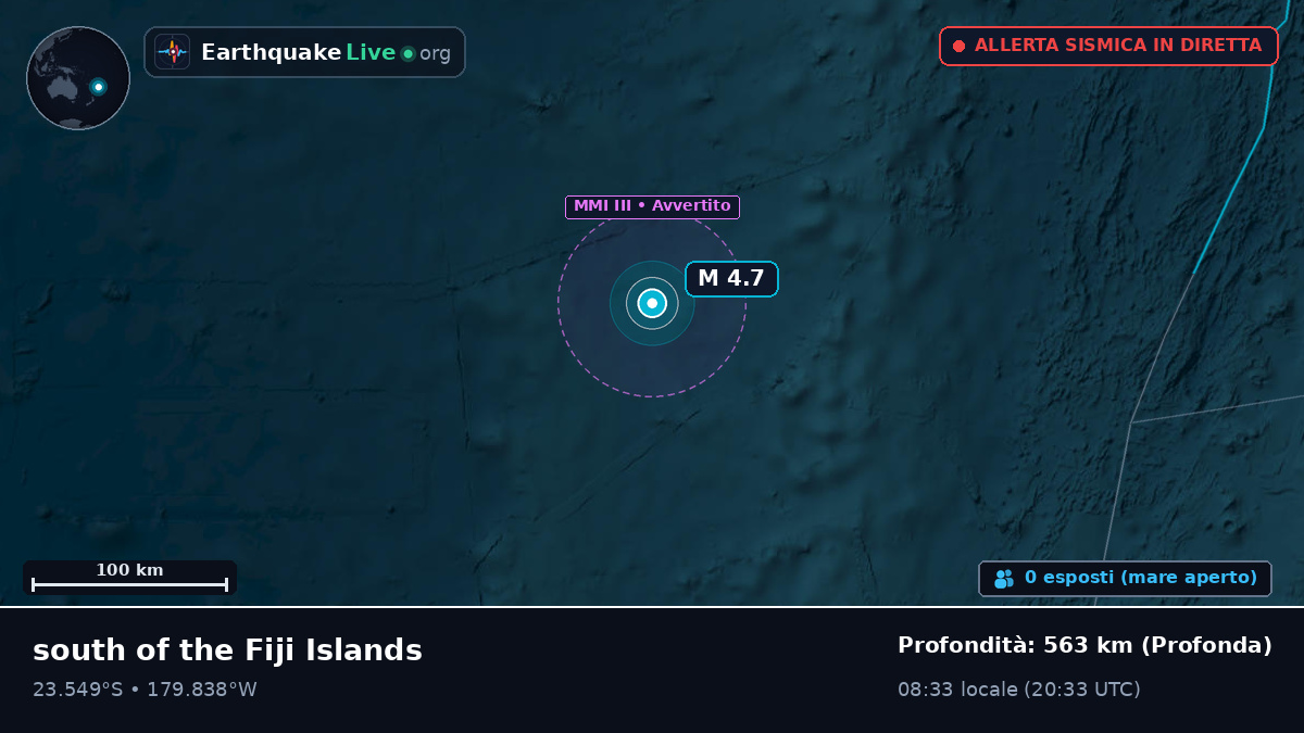 Oceano Pacifico meridionale (Tonga)