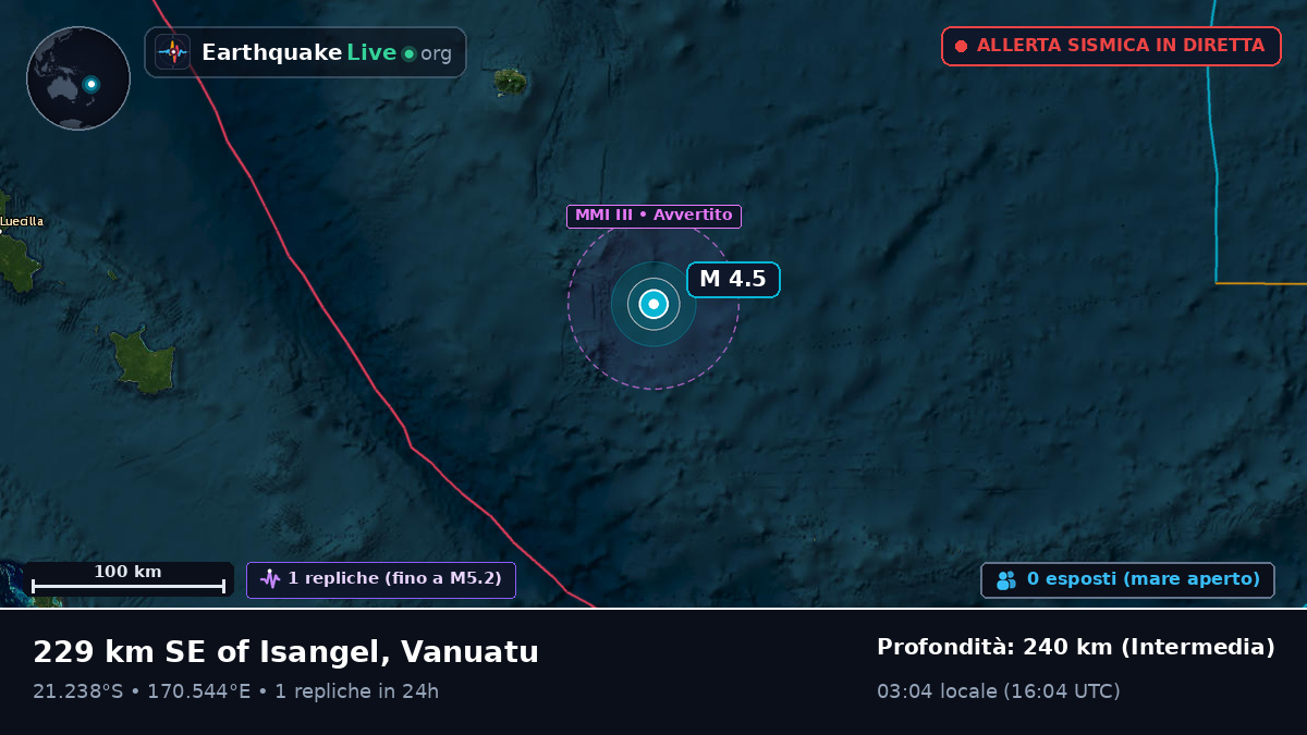 Oceano Pacifico meridionale (Nuova Caledonia)