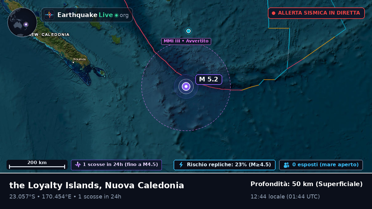 Oceano Pacifico meridionale (Nuova Caledonia)