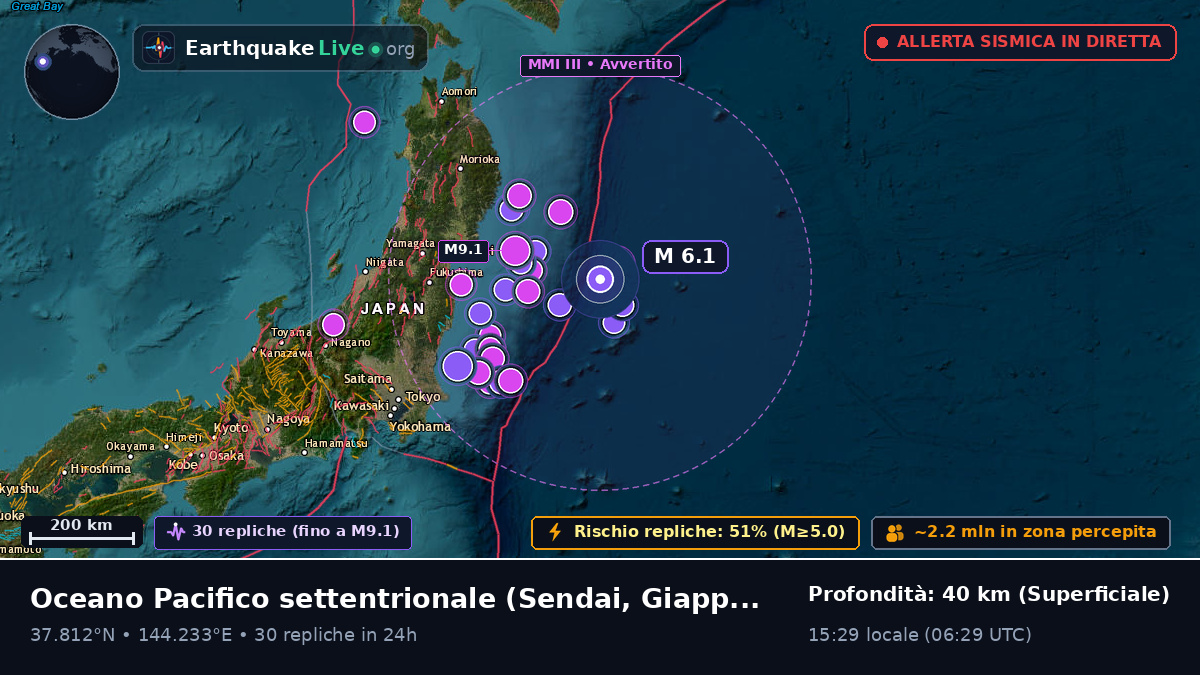 Oceano Pacifico settentrionale (Giappone)