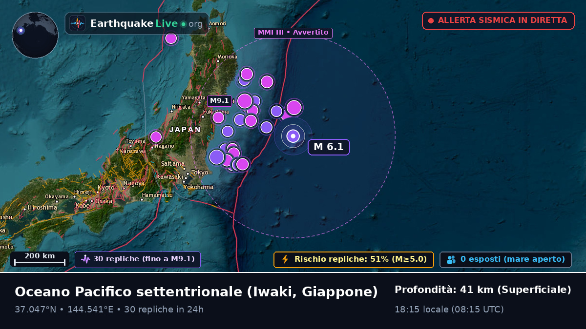 Oceano Pacifico settentrionale (Giappone)