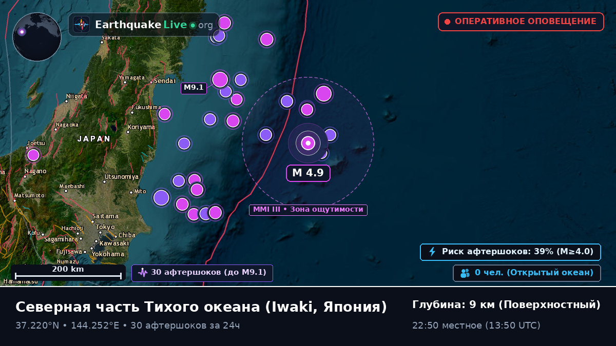 Северная часть Тихого океана (Япония)