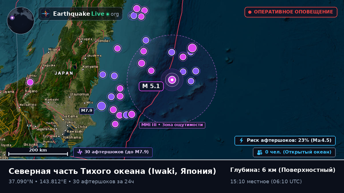 Северная часть Тихого океана (Япония)