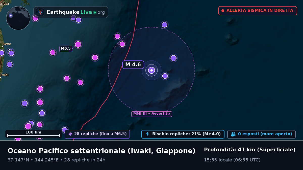 Oceano Pacifico settentrionale (Giappone)