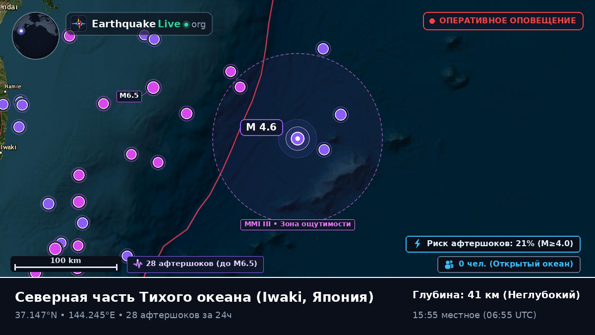 Северная часть Тихого океана (Япония)