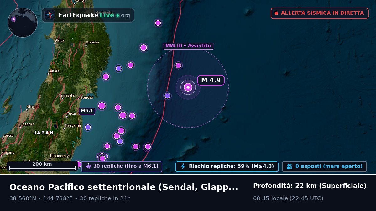Oceano Pacifico settentrionale (Giappone)