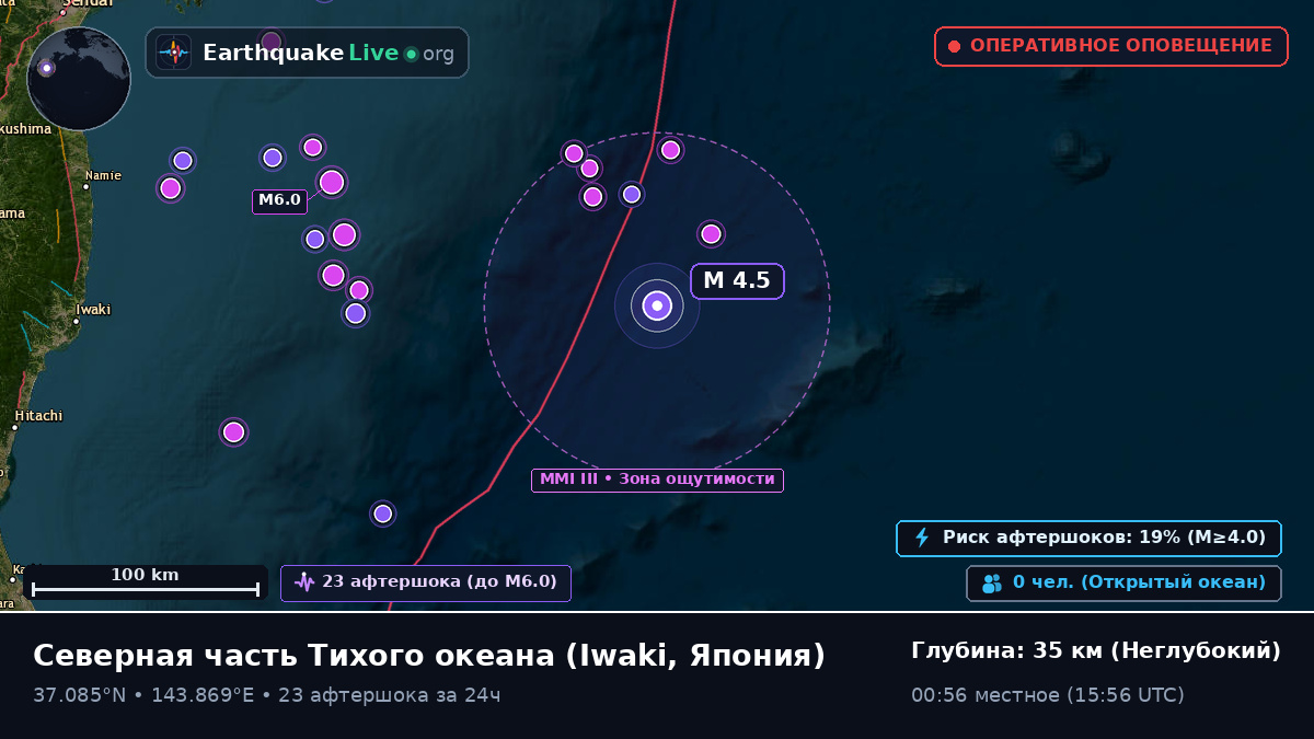 Северная часть Тихого океана (Япония)