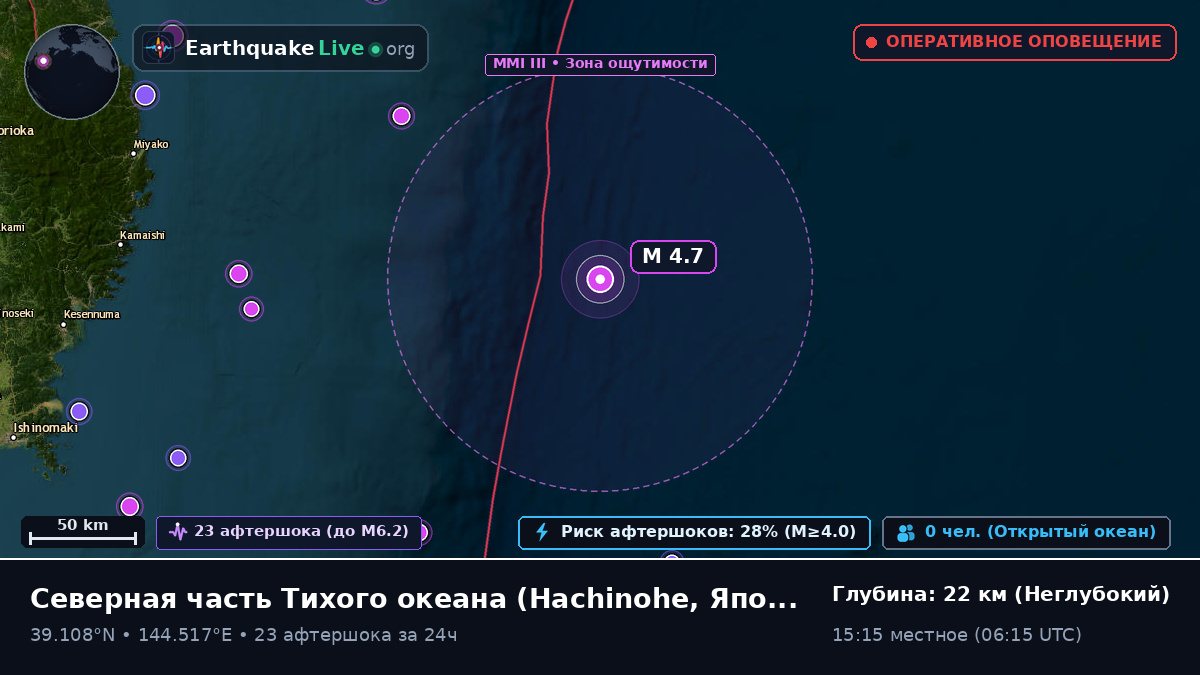 Северная часть Тихого океана (Япония)