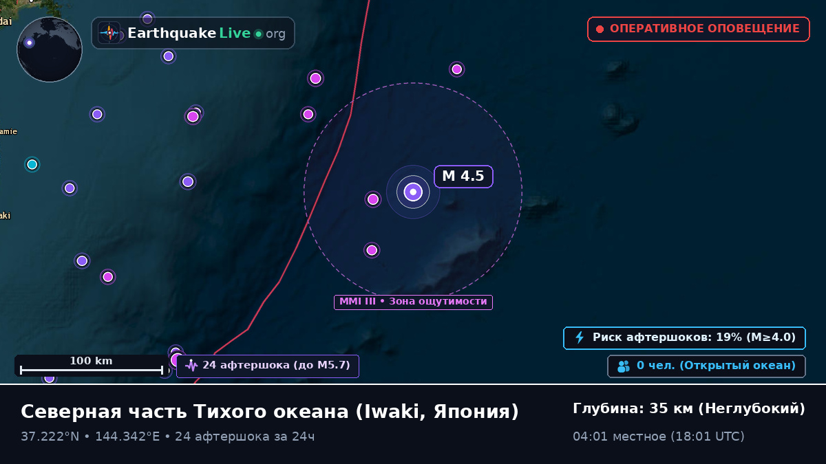 Северная часть Тихого океана (Япония)
