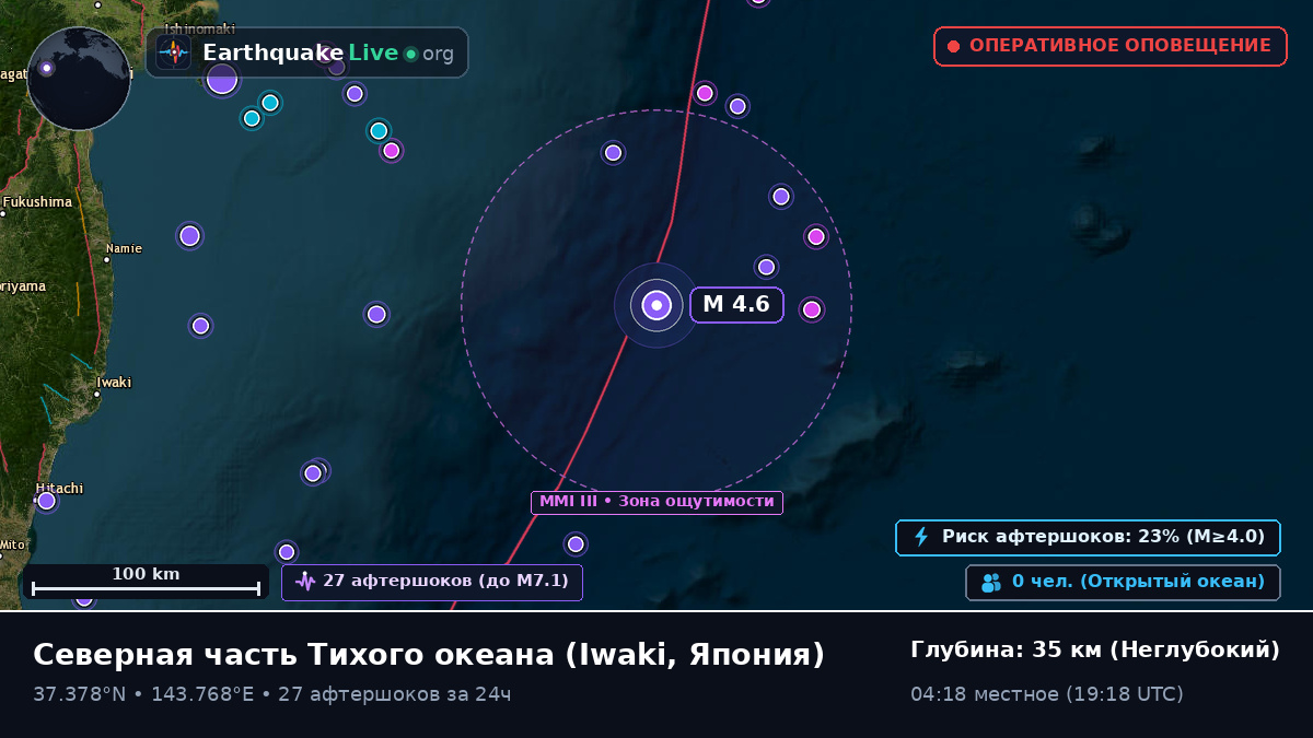 Северная часть Тихого океана (Япония)