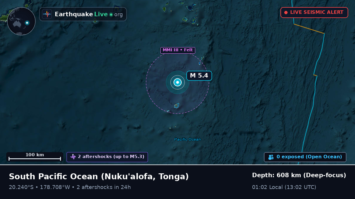 South Pacific Ocean (Tonga)