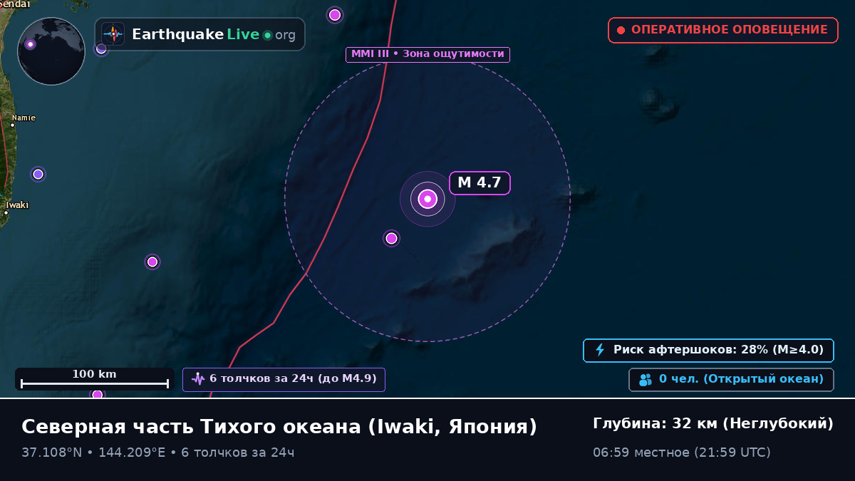 Северная часть Тихого океана (Япония)