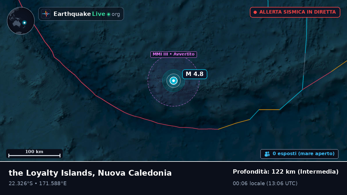 Oceano Pacifico meridionale (Nuova Caledonia)
