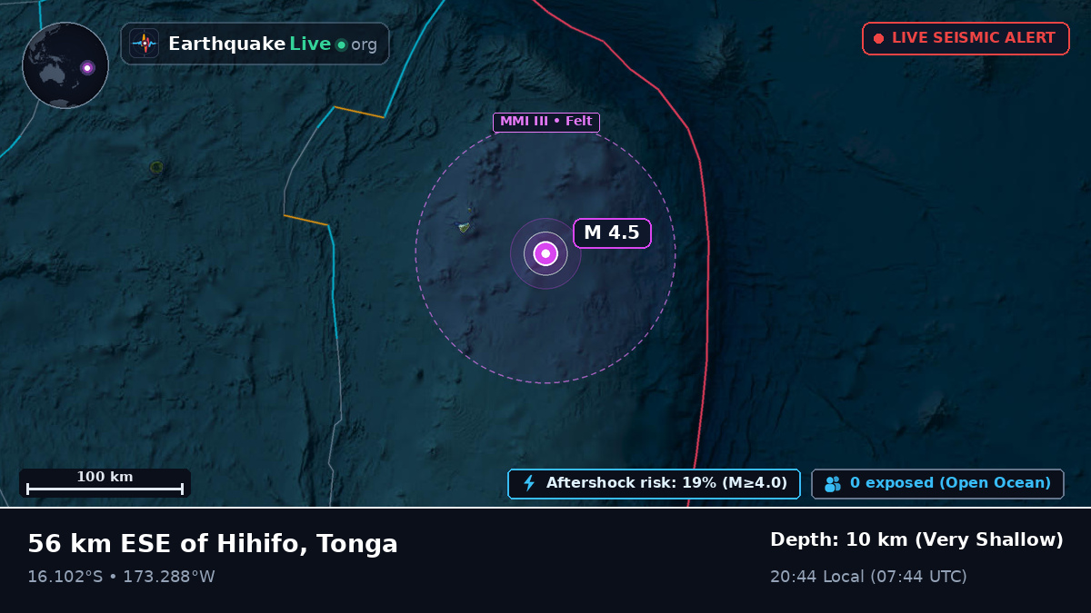 South Pacific Ocean (Tonga)