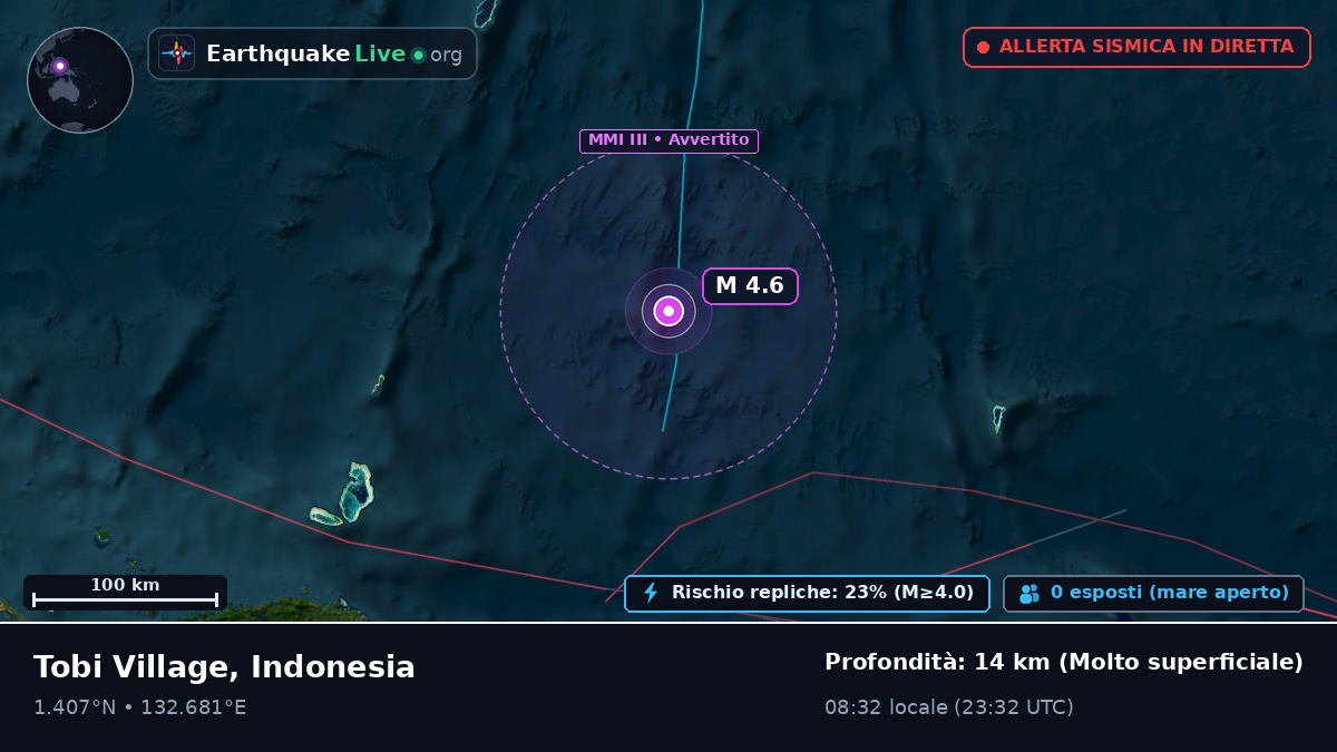 Oceano Pacifico settentrionale (Indonesia)
