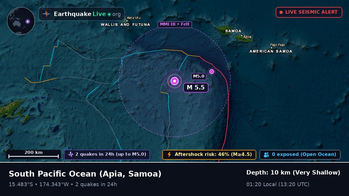 South Pacific Ocean (Samoa)