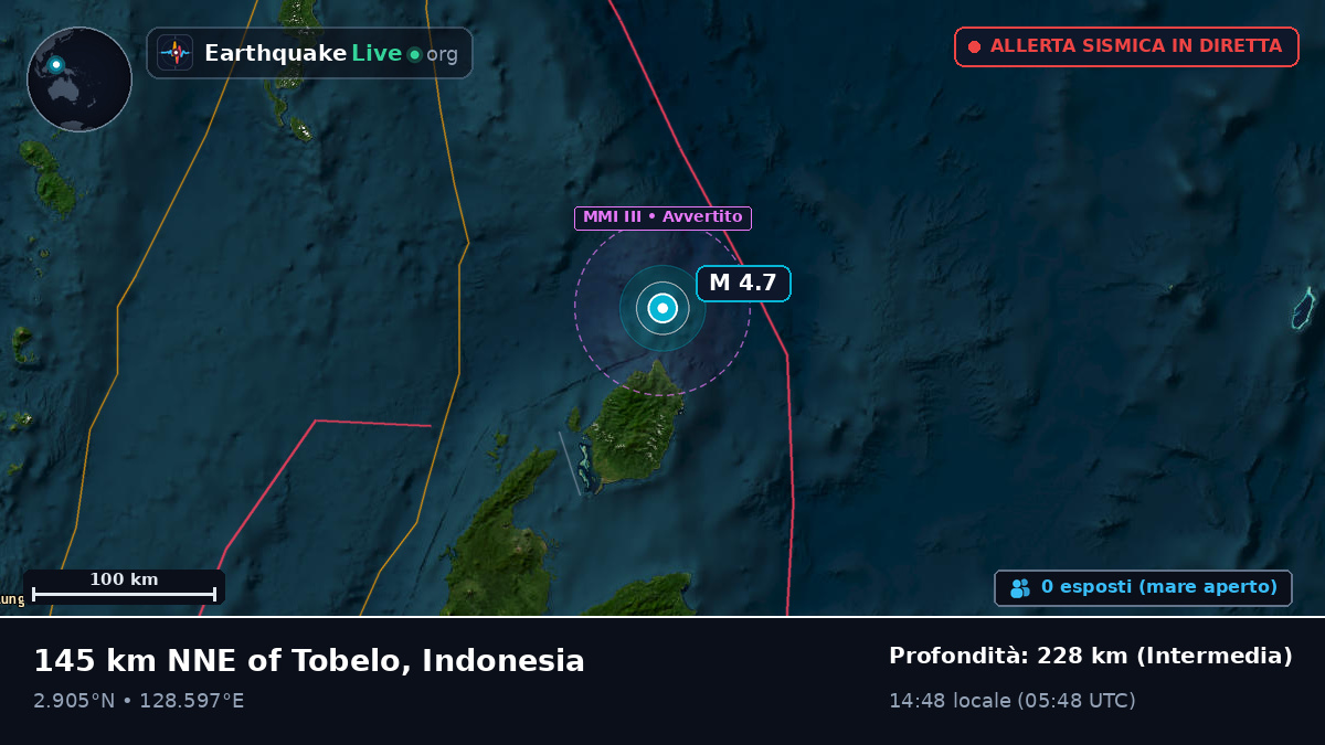 Oceano Pacifico settentrionale (Indonesia)