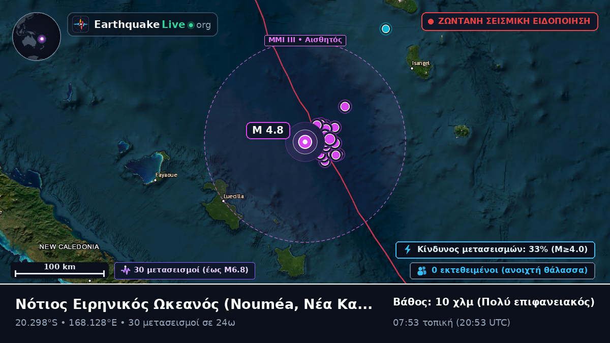 Νότιος Ειρηνικός Ωκεανός (Νέα Καληδονία)
