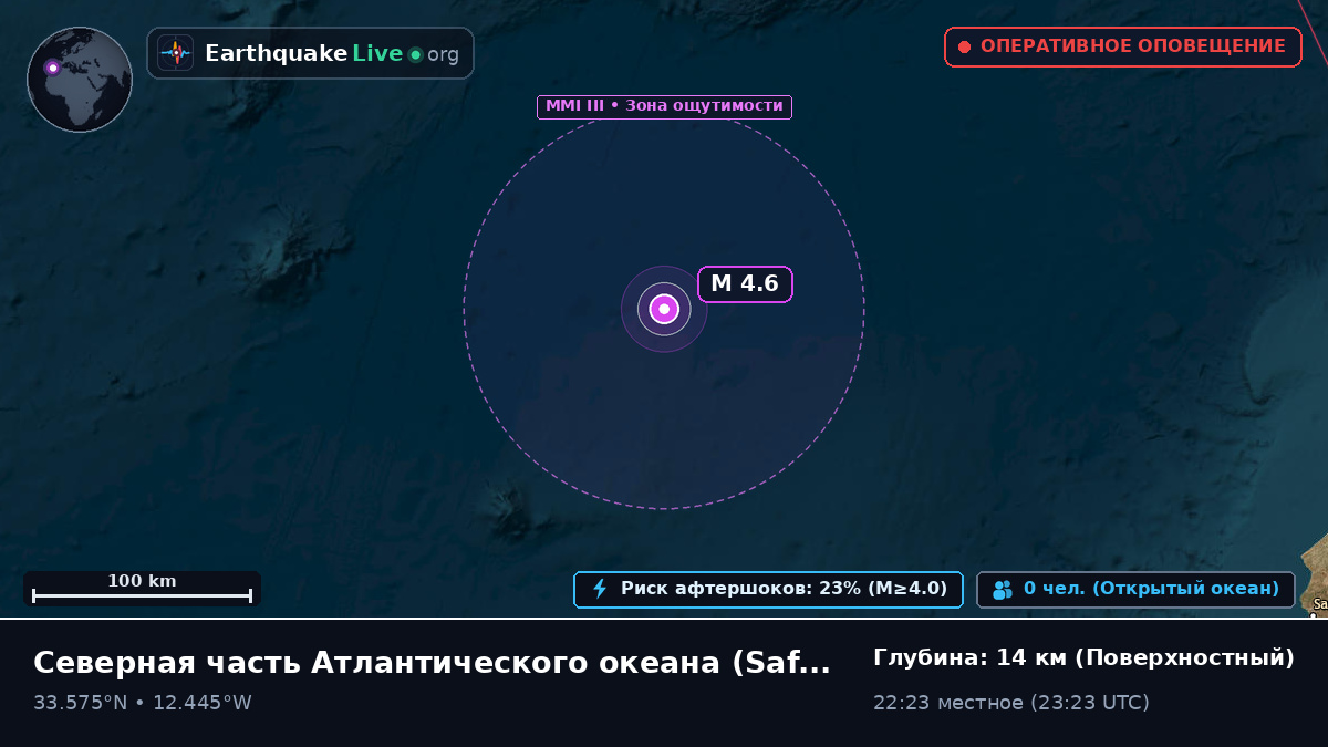 Северная часть Атлантического океана (Марокко)