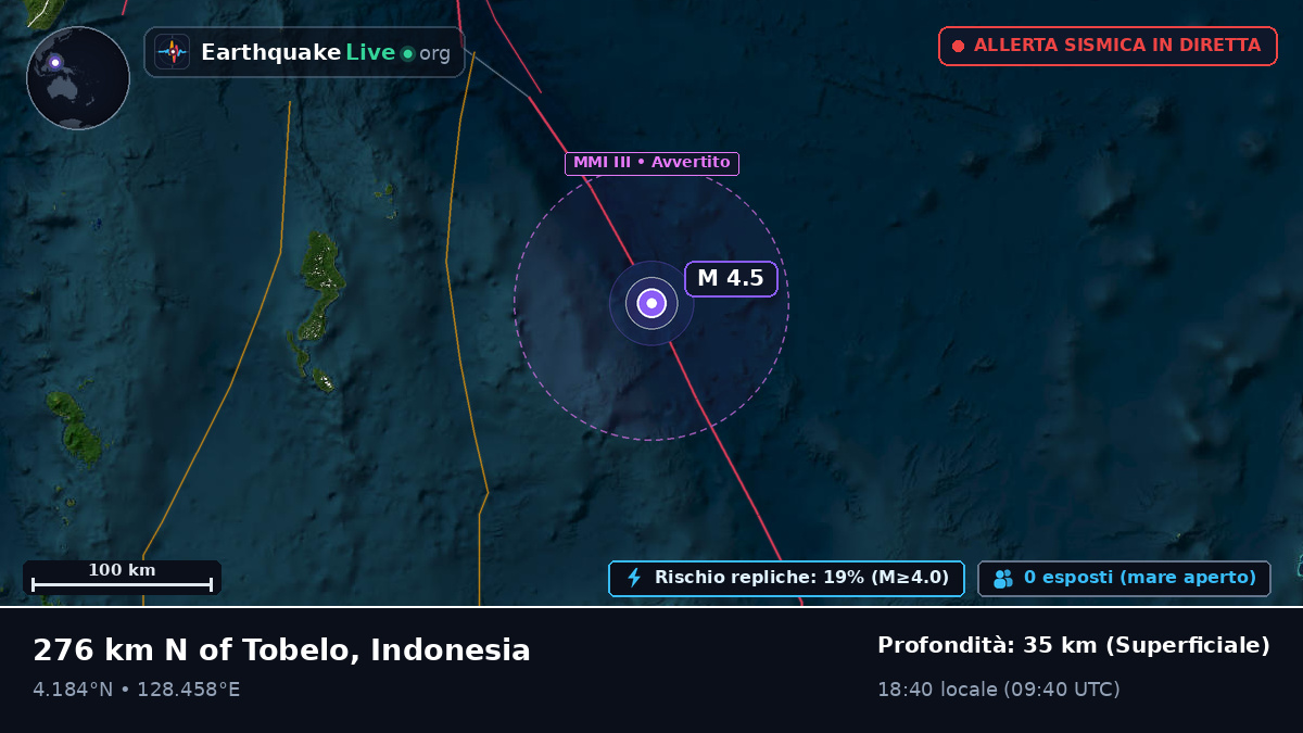 Oceano Pacifico settentrionale (Indonesia)