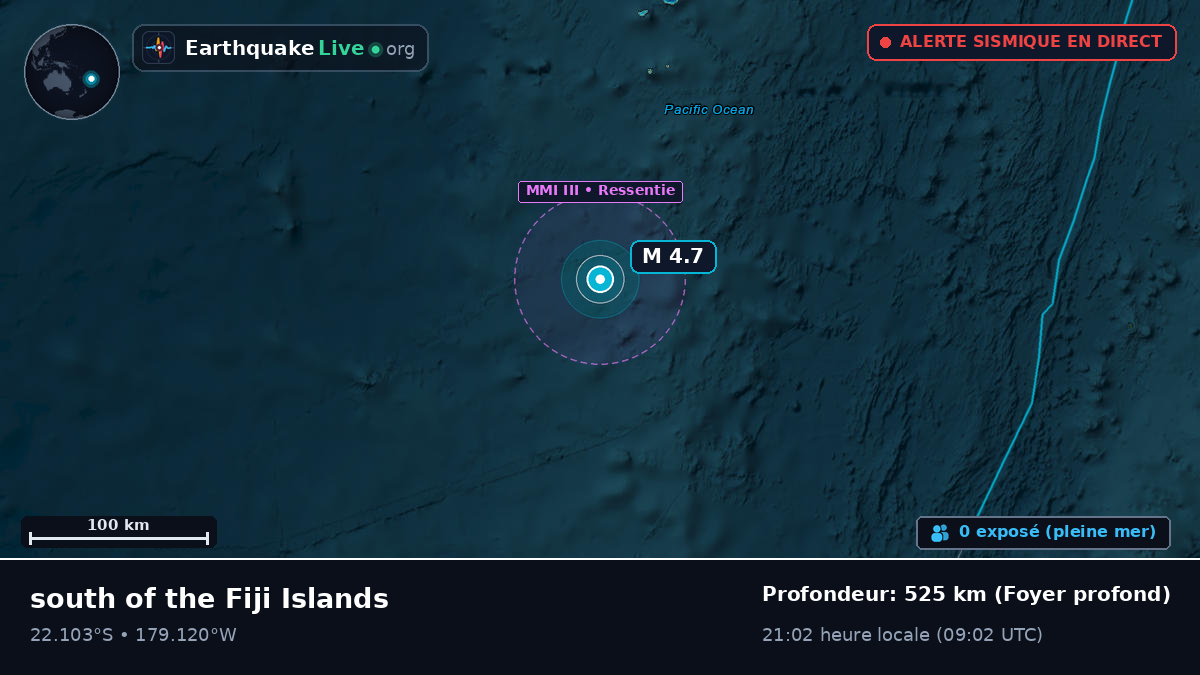 Océan Pacifique Sud (Tonga)