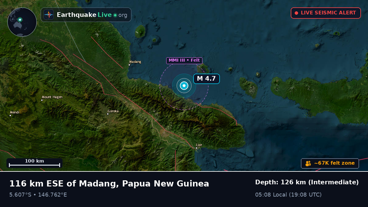 Off the coast of Madang, Papua New Guinea