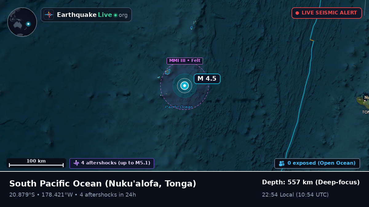 South Pacific Ocean (Tonga)