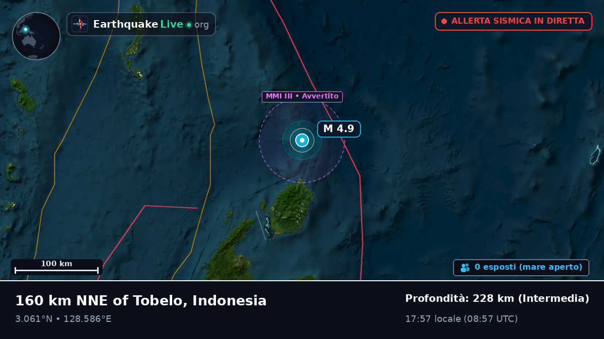 Oceano Pacifico settentrionale (Indonesia)
