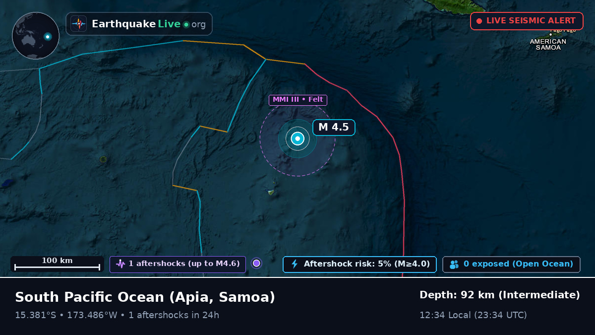 South Pacific Ocean (Samoa)