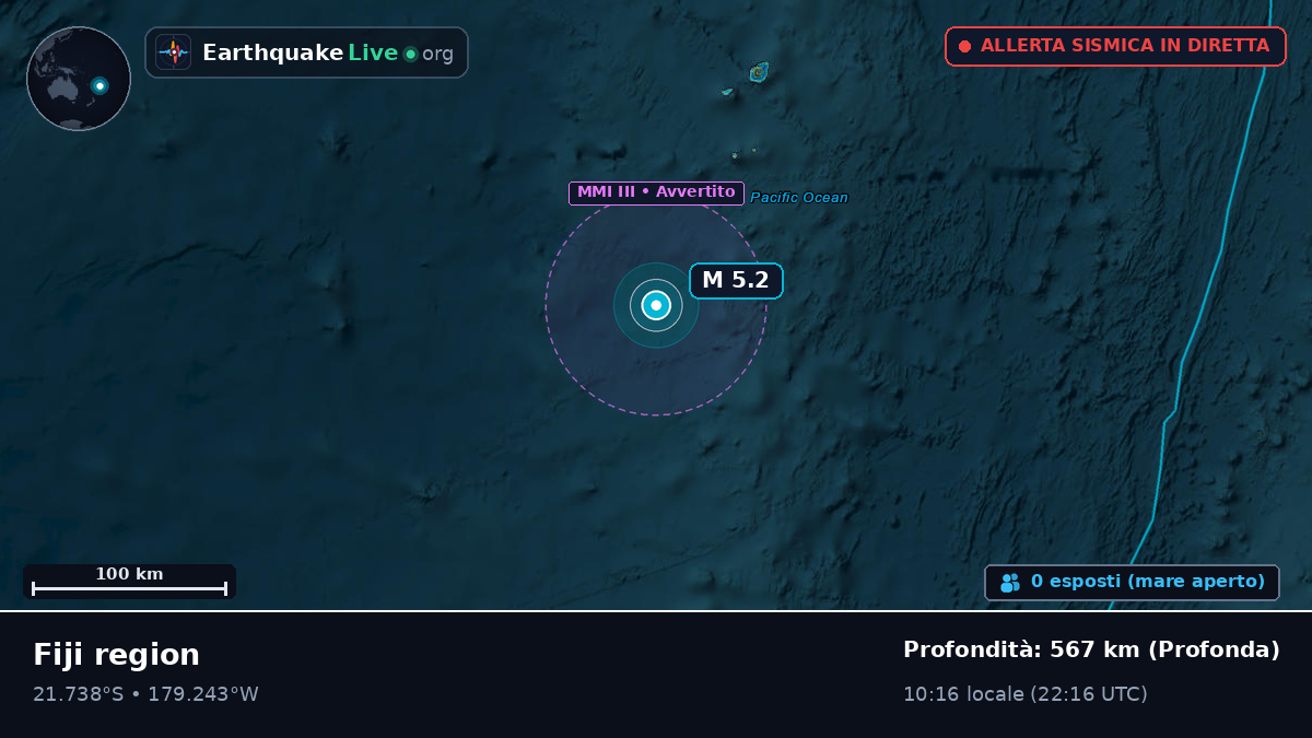 Oceano Pacifico meridionale (Tonga)