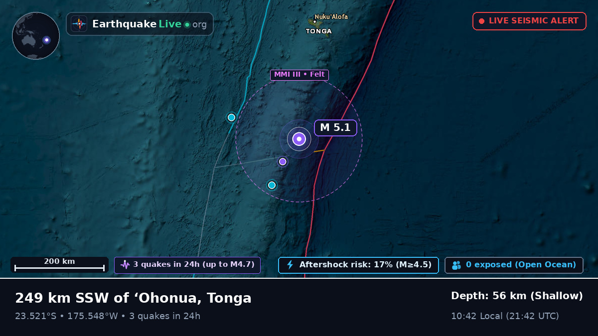 South Pacific Ocean (Tonga)