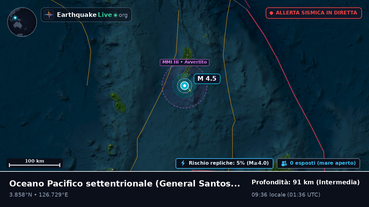 Oceano Pacifico settentrionale (Filippine)