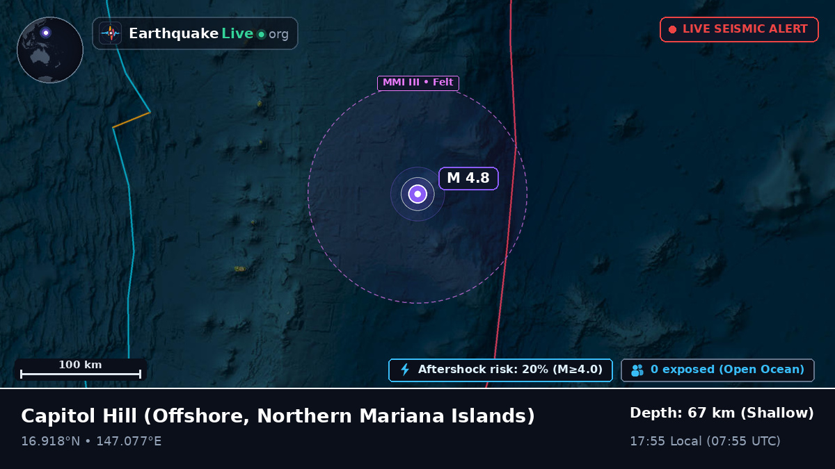 Off the coast of Capitol Hill, Northern Mariana Islands