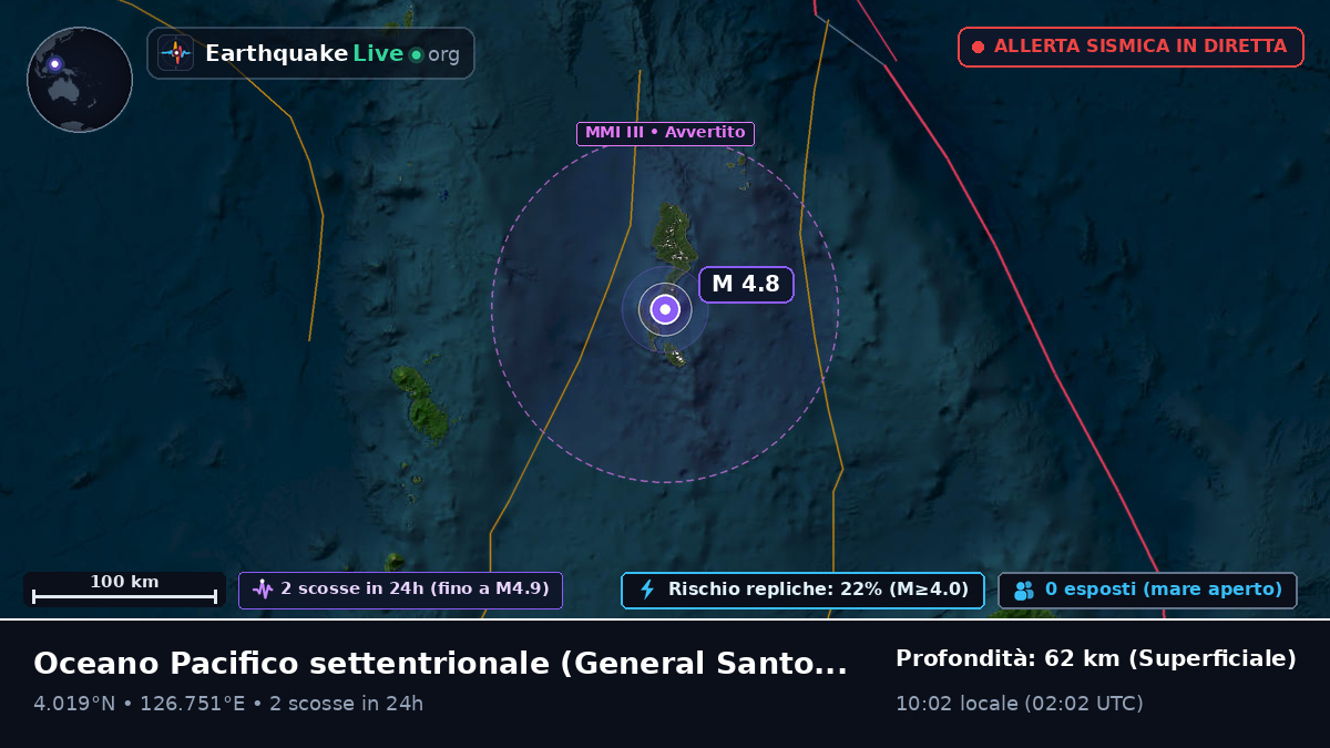 Oceano Pacifico settentrionale (Filippine)