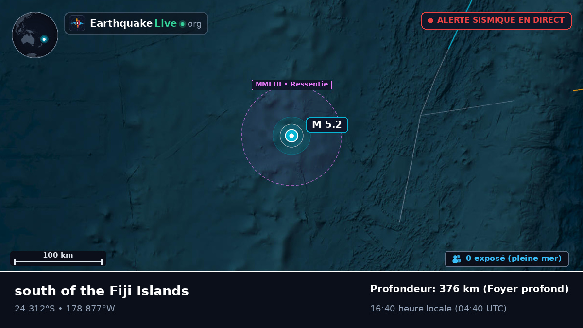 Océan Pacifique Sud (Tonga)