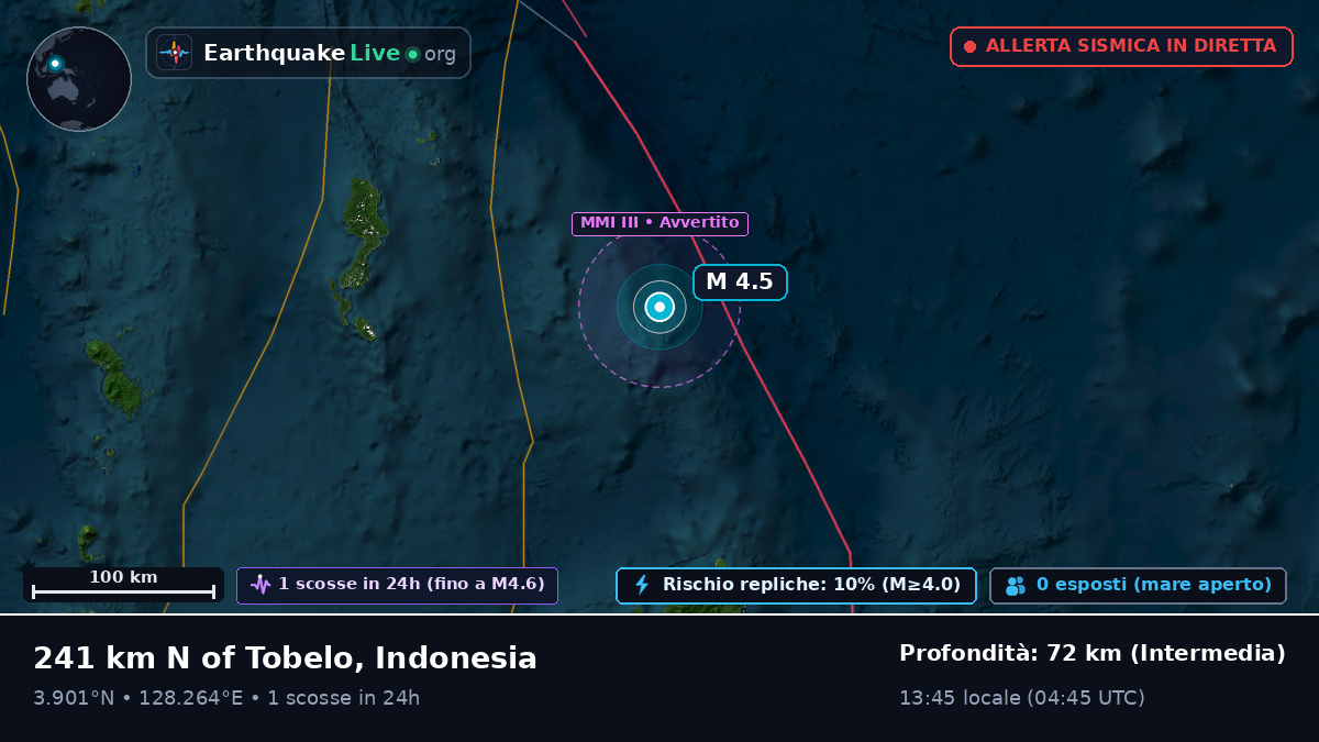 Oceano Pacifico settentrionale (Indonesia)