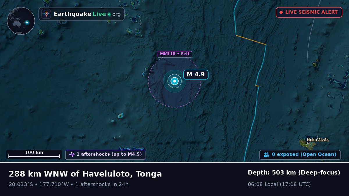 South Pacific Ocean (Tonga)