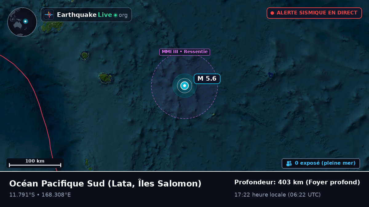 Océan Pacifique Sud (Îles Salomon)